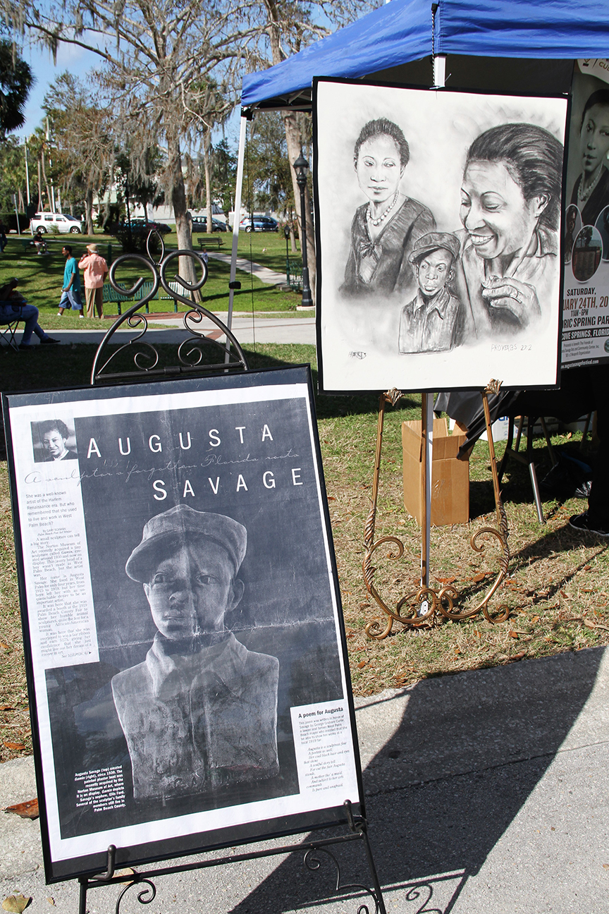 Artwork celebrating Augusta Savage